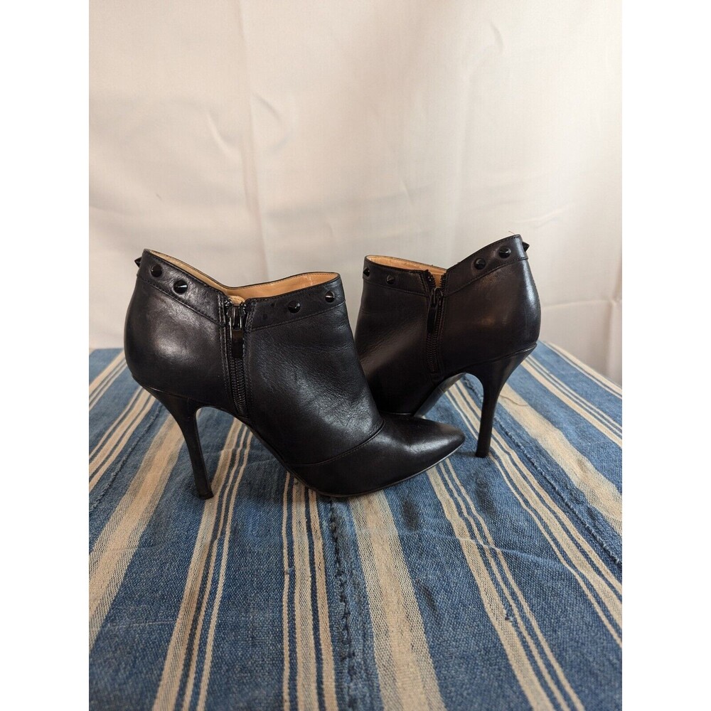 Enzo Angiolini ‘Presly’ Ankle Booties Stiletto Black Studded Size 7.5 (Y04) - Picture 4 of 7